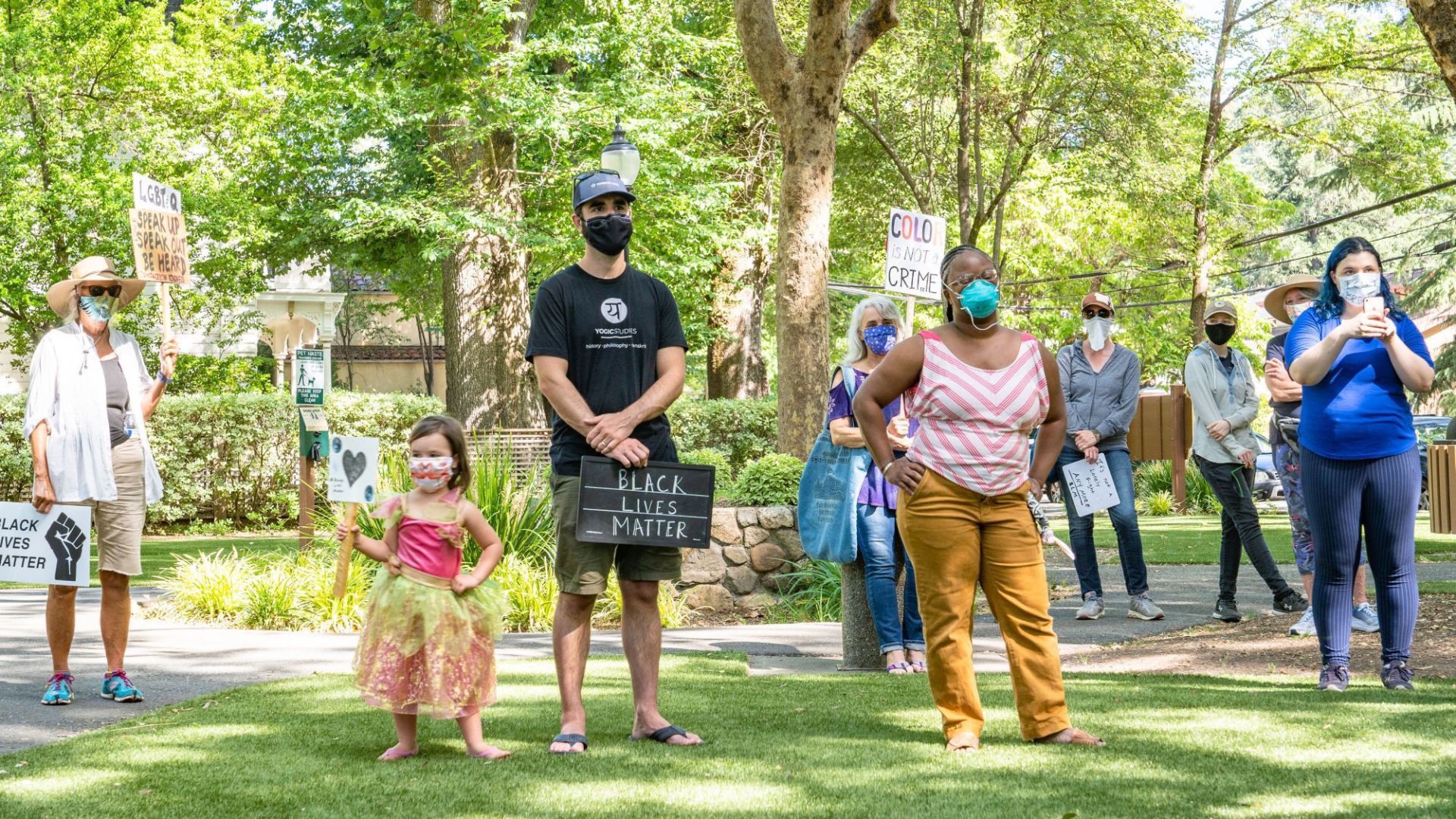Calistoga peaceful protest
